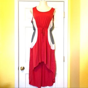 Sleeveless high low maxi dress 👗 size 2X